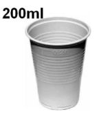 Kelímek 200ml bílý  -PP- (Ø 70 mm)