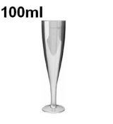 Pohárek krystal na sekt (PS) dvoudílný Ø65mm 0,1L
