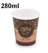 kelímek 280ml papírový "Coffee to go"  M (Ø 80 mm)