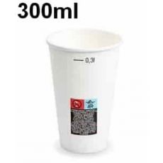 kelímek 300ml papírový (FSC Mix) s cejchem bílý Ø80mm