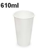 kelímek 610ml papír bílý  XXL   Ø 90 mm