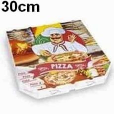 Krabice na pizzu z vlnité lepenky 30 x 30 x 3 cm [100 ks]
