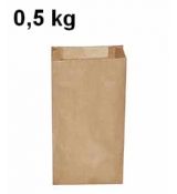Svačinové pap. sáčky hnědé 0,5 kg (10+5 x 22 cm) [100 ks]