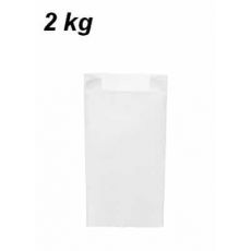 Svačinové pap. sáčky bílé 2 kg (14+7 x 32 cm)