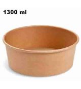 Papírová miska 1300 ml (PAP FSC Mix/PE) kraft Ø185mm