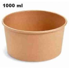 Papírová miska 1000 ml (PAP FSC Mix/PE) kraft Ø150mm