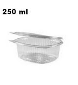 Miska  250 ml oválná průhledná s víčkem  (PET) [50 ks]