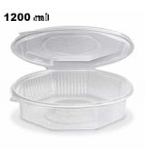 Menu mísa 1200ml (PP) Ripboxx Meal nedělená osmiboká průhledná  [25 ks]