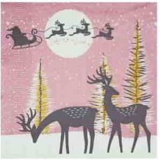 Ubrousek 3vrstvý Vánoce 33 x 33 cm [20 ks] 84180