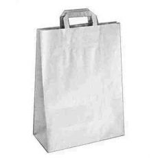 Papírová taška 32+16 x 39 cm bílá