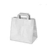 Papírová taška 32+21 x 33 cm bílá