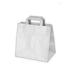 Papírová taška 32+21 x 33 cm bílá