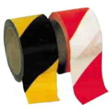 Páska výstražná 70mm/200m červeno/bílá