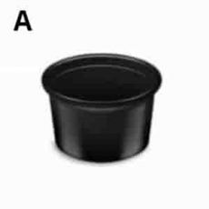 Dresinková miska  30ml (PP)  černá Ø46mm [50 ks]