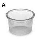 Dresinková miska  30ml (PP)  průhledná Ø46mm   [50 ks]