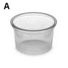 Dresinková miska  30ml (PP)  průhledná Ø46mm   [50 ks]