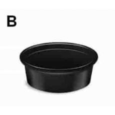 Dresinková miska  50ml (PP) černá Ø70mm [50 ks]
