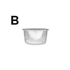 Dresinková miska 125ml (PP) průhledná Ø70mm 125ml [50 ks]