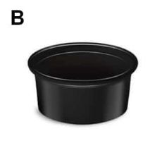 Dresinková miska  80ml (PP) černá Ø70mm  [50 ks]