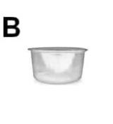 Dresinková miska 100ml (PP)  průhledná Ø70mm  [50 ks]