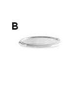 Víčko  Ø70mm (PP) průhledné pro dresinkovou misku Ø70mm [50 ks]