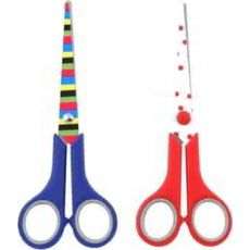 Nůžky školní 17cm Happy mix barev