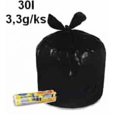 30l sáček do koše (HDPE) černý 50 x 60 cm `M` [20 ks]