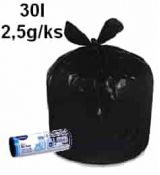 30l sáčky do koše HDPE ECONOMY černý 50x60cm  *M* 50ks