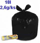 18l sáček do koše (HDPE) černý 45 x 54 cm `S` [50 ks]