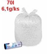 70l sáčky HDPE ECONOMY  bílý  63 x 85 cm do koše 60995 [40 ks]