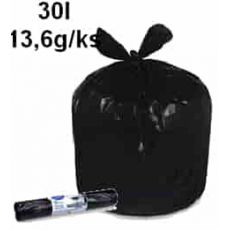 30l 23µm sáčky do koše "extra pevné" černé 50x60cm,  [25 ks]