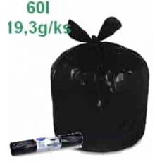 60l 38µm sáčky do koše "extra pevné" černé 60x70cm,  [25 ks]