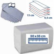 Ubrousky do zásobníku 1-vrstvé, 30 x 33 cm bílé [7200 ks]