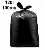 120l.100µm Pytel PE na stavební suť ČERNÝ 70 x 110 cm 135g/ks