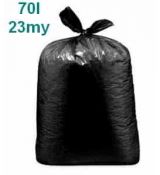70l.23µm Pytel  (LDPE) černý 57,5 x 100 cm 24,3g/ks