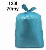 120l.70µm Pytel  (LDPE)  modrý 70 x 110cm  97g/ks
