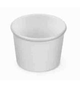 Papírová miska   125 ml /zmrzlina/(PAP/PE) bílá Ø75mm