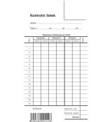 Kontrolní lístek 1-list opt.1144 OPTYS