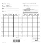 Kontrolní lístek 2-list 1145 OPTYS