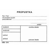 Propustka A7  214 100 listů TP