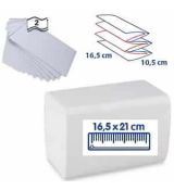 Ubrousek do zásobníku bílý  (PAP - 100% celulóza) 21 x 16,5 cm  225ks