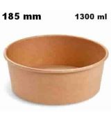 Papírová miska 1300 ml (PAP FSC Mix/PE) kraft Ø185mm