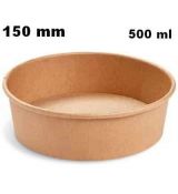 Papírová miska  500 ml (PAP FSC Mix/PE) kraft Ø150mm
