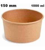 Papírová miska 1000 ml (PAP FSC Mix/PE) kraft Ø150mm