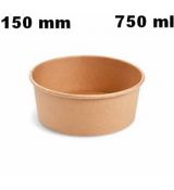 Papírová miska  750 ml (PAP/PE) kraft Ø150mm