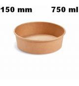 Papírová miska  750 ml (PAP FSC Mix/PE) kraft Ø150mm